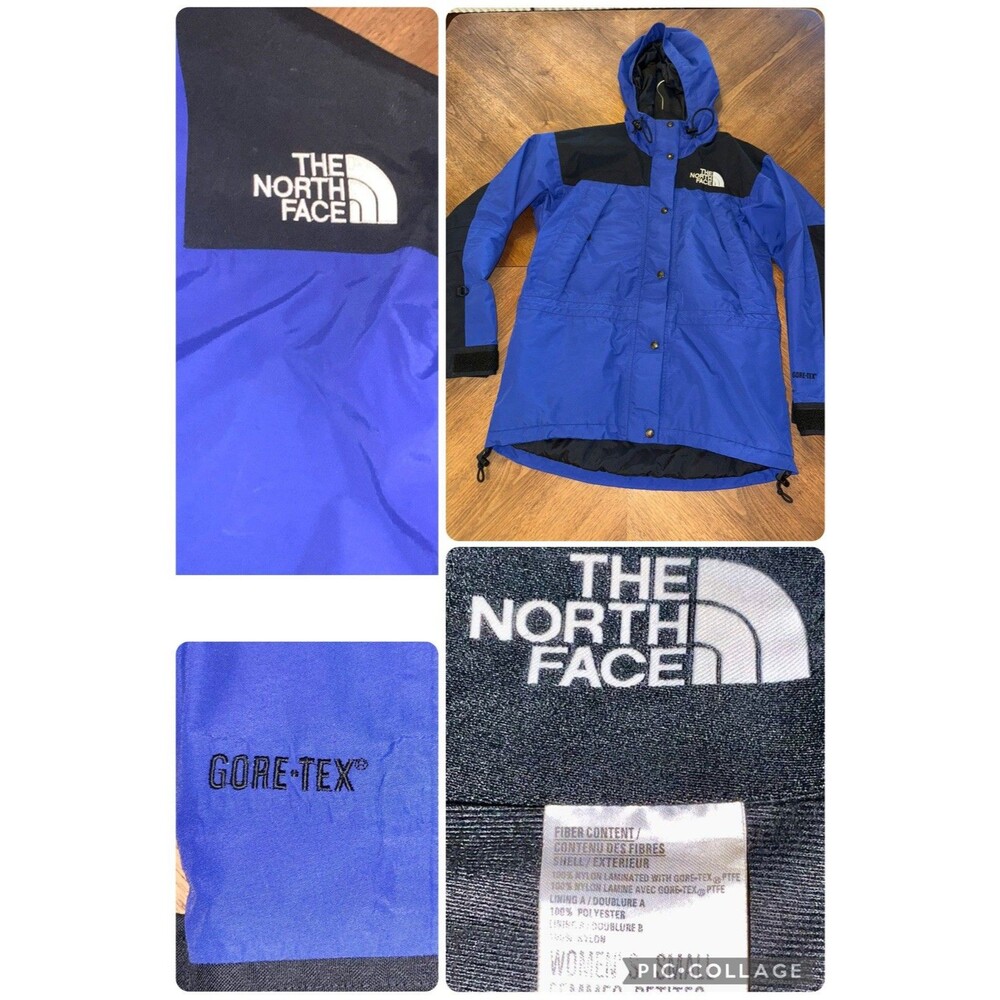 Vintage 1990s The North Face Gore Tex GTX Aztec Blue Mountain Jacket Size S
